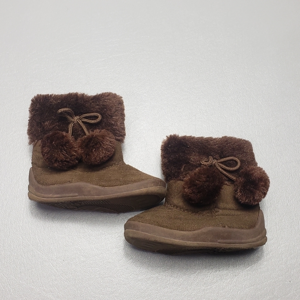 kalli baby toddler girls brown boots size 5